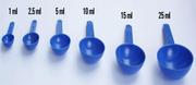 Appropriateness in the utility of a  plastic scoop and measuring cup