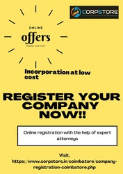 Get Company Registration in Coimbatore | Corpstore